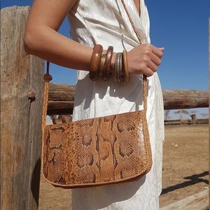 Snake skin purse